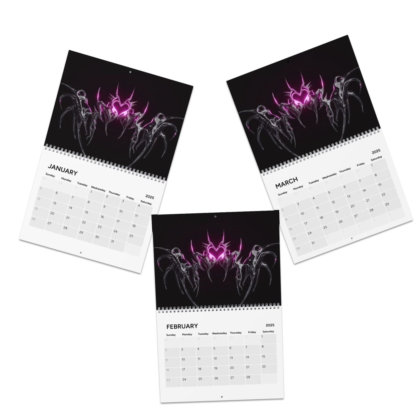 Aesthetic Butterfly Wall Calendar 2025 - Stylish & Unique Design