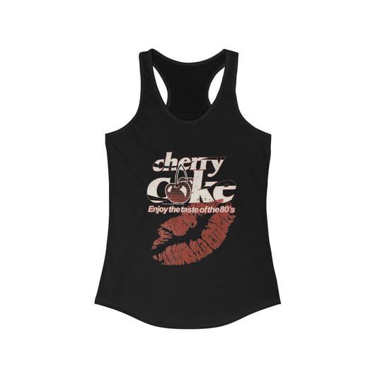 Retro 80s Cherry Cola Racerback Tank Top